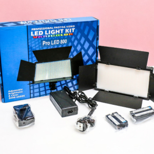 Professional Light LED 800 With 2 Batteries & Tripod Stand