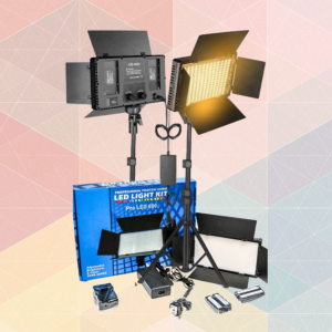 Professional Light LED 600 With 2 Batteries & Tripod Stand